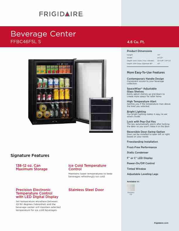 Frigidaire Beverage Dispenser FFBC46F5L S-page_pdf